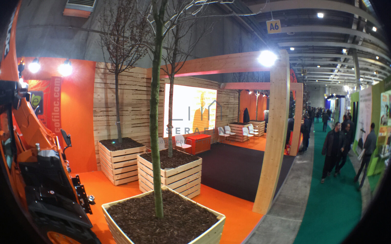 stand setting up Cofiloc Spa agricultural exhibition Verona 2016 - 3