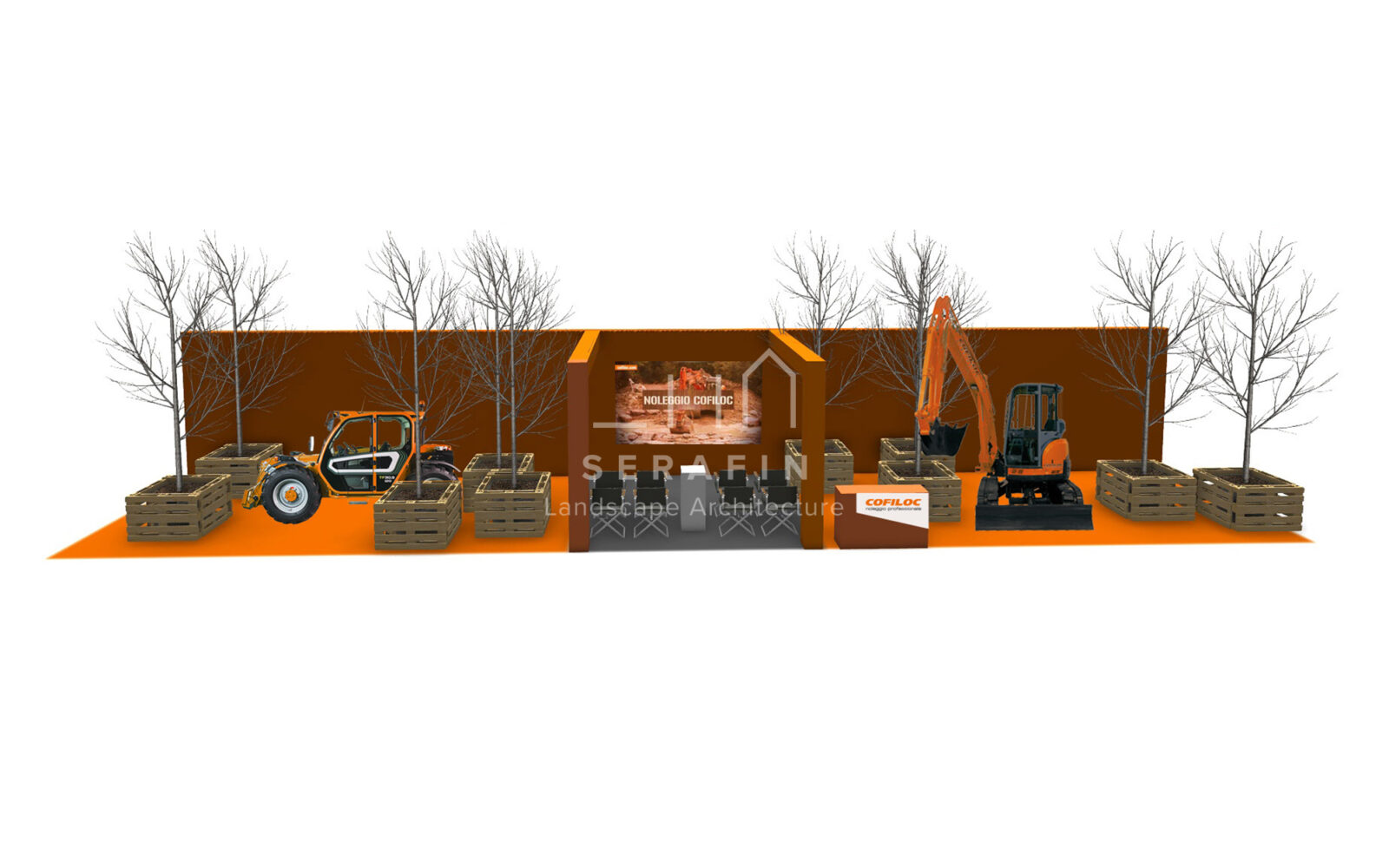 stand setting up Cofiloc Spa agricultural exhibition Verona 2016 - 9