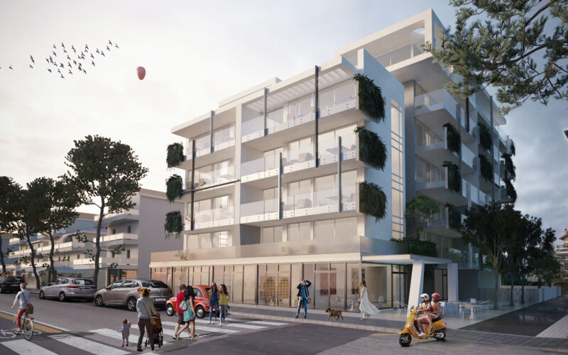 giardino per complesso immobiliare jesolo