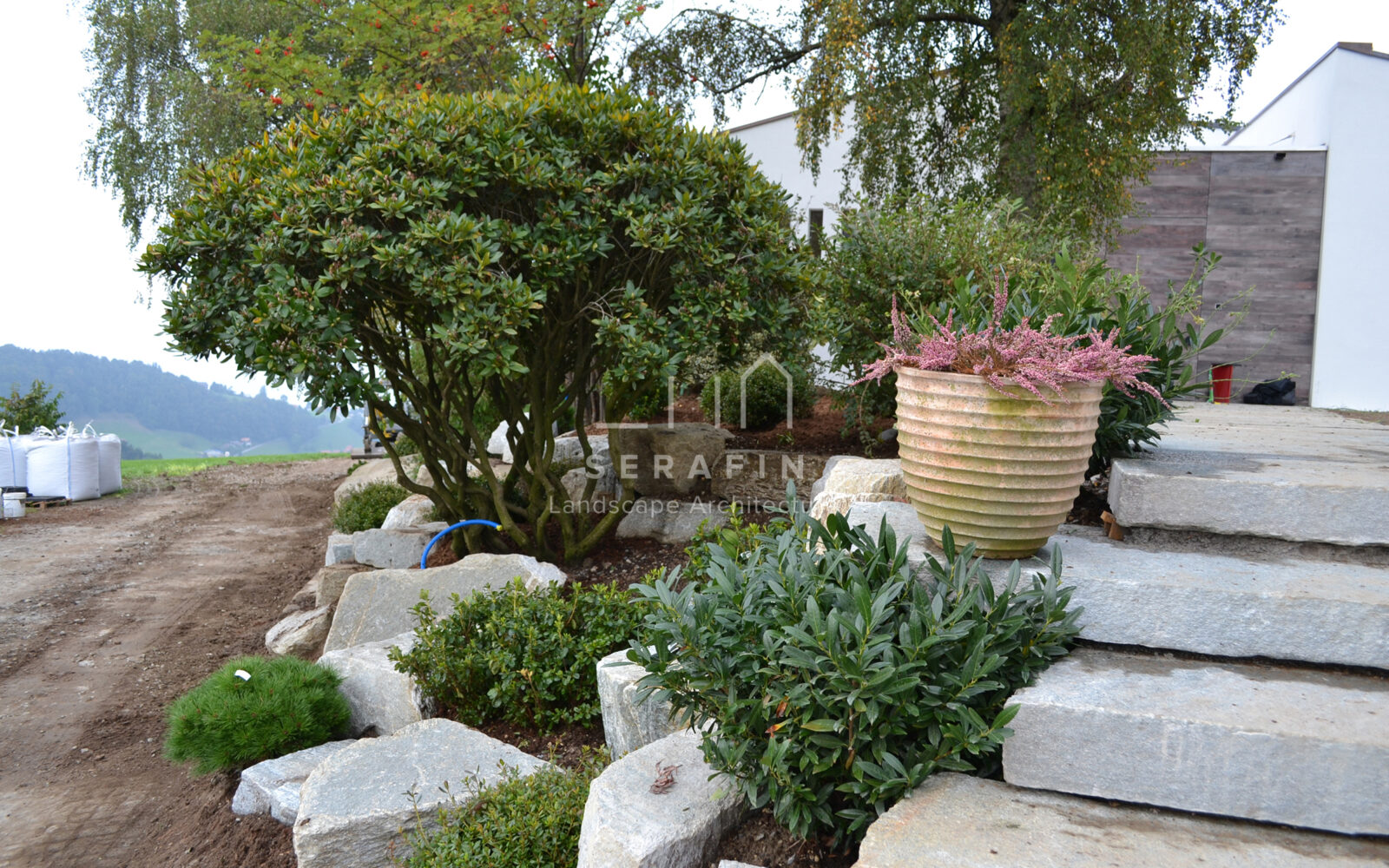 luxury garden project for a lakeside villa in switzerland - 14