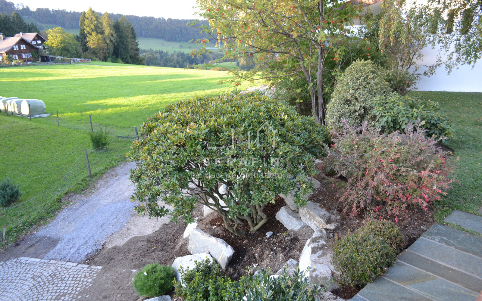 luxury garden project for a lakeside villa in switzerland - 18