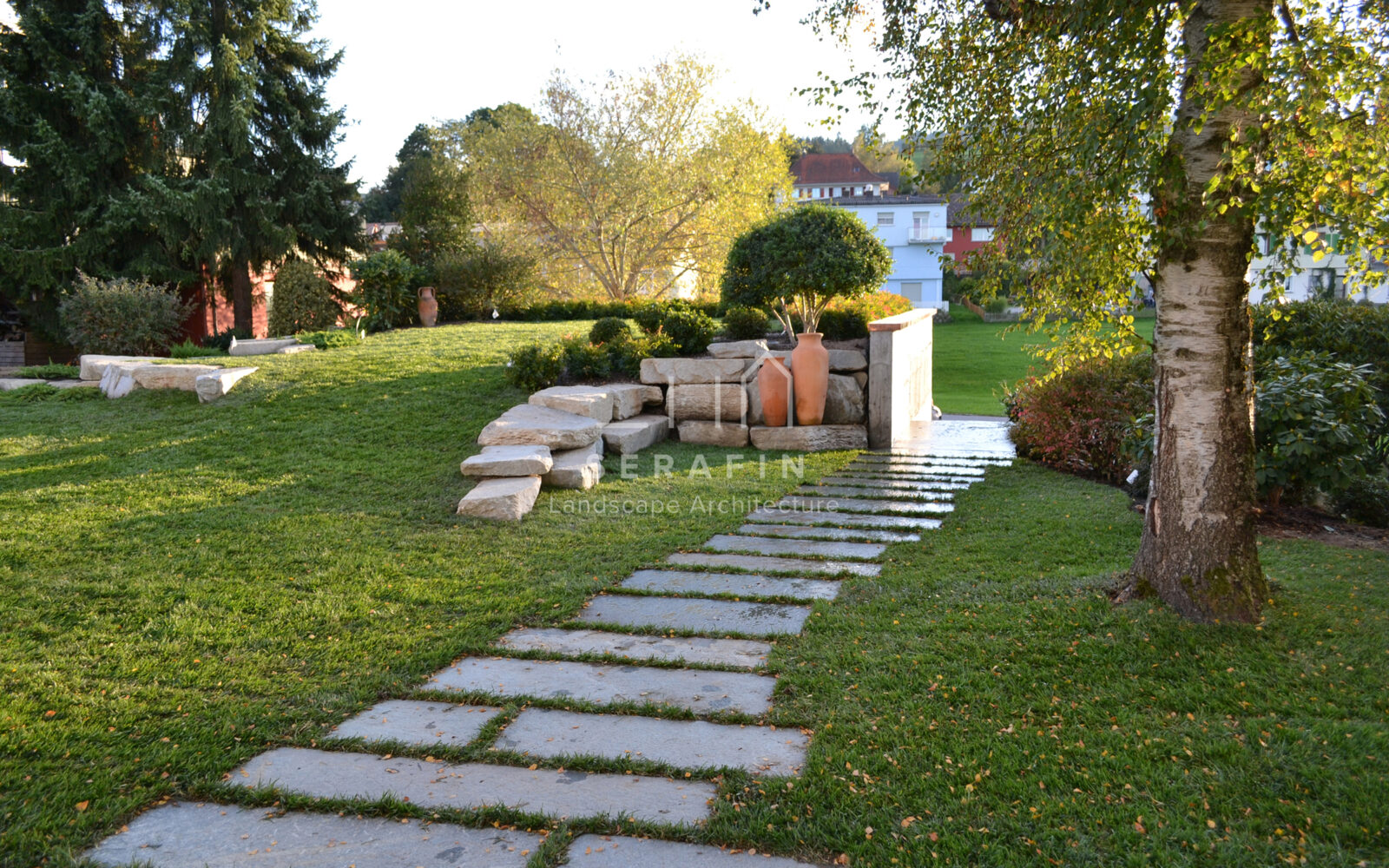 luxury garden project for a lakeside villa in switzerland - 20