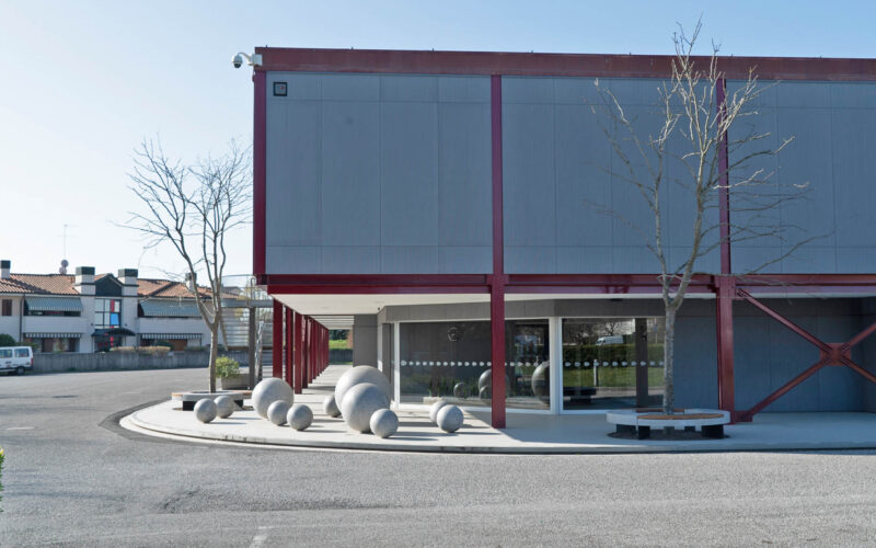 progetto riqualificazione giardino aziendale a Conegliano