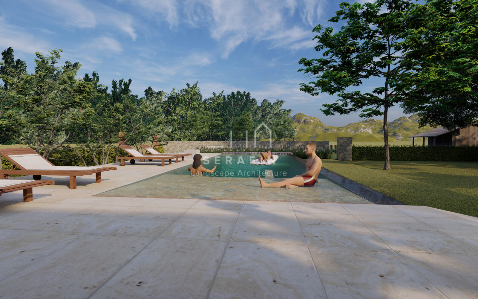 luxury garden with swimming pool and furniture in Vittorio Veneto - 5