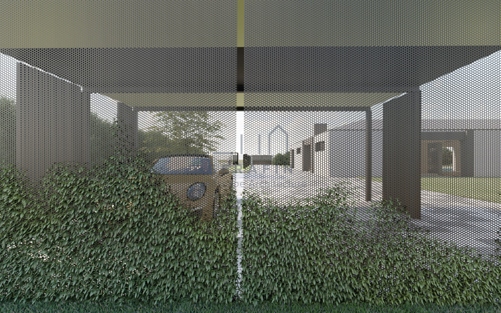 project of a modern garden with swimming pool in the metropolitan city of Venice - 5