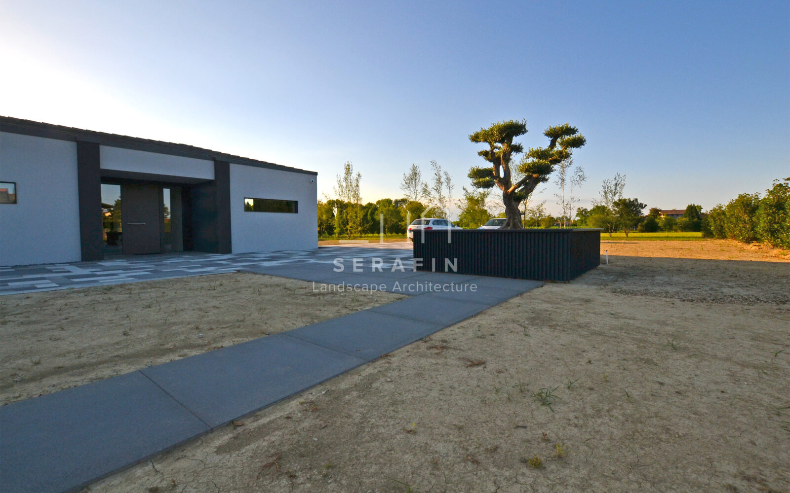 project of a modern garden with swimming pool in the metropolitan city of Venice - 8