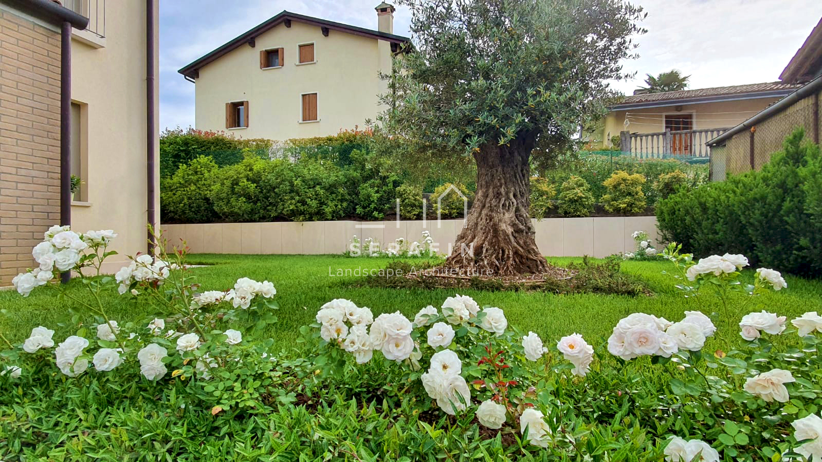 progetto di un giardino privato a Soligo