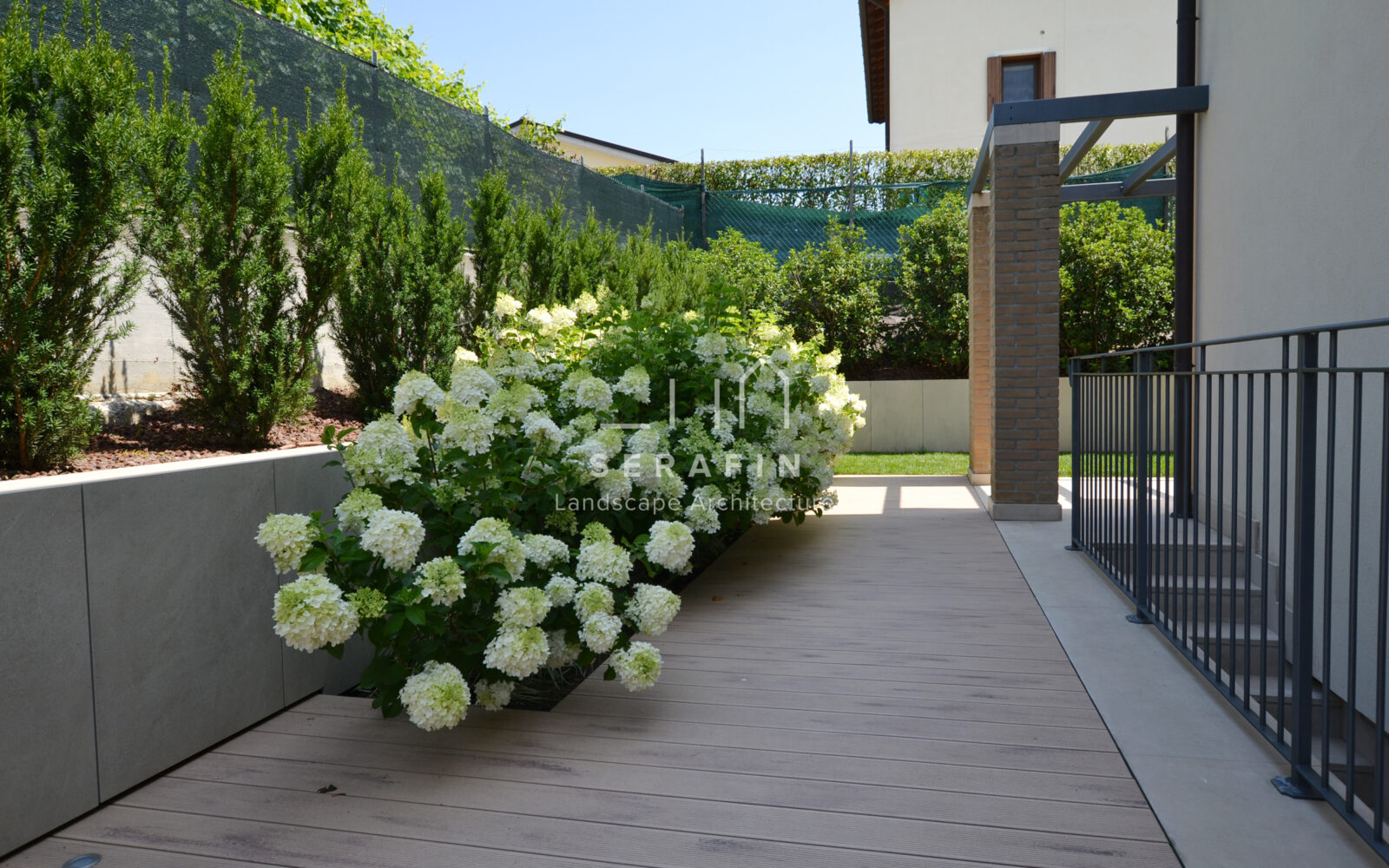 progetto di un giardino privato a Soligo