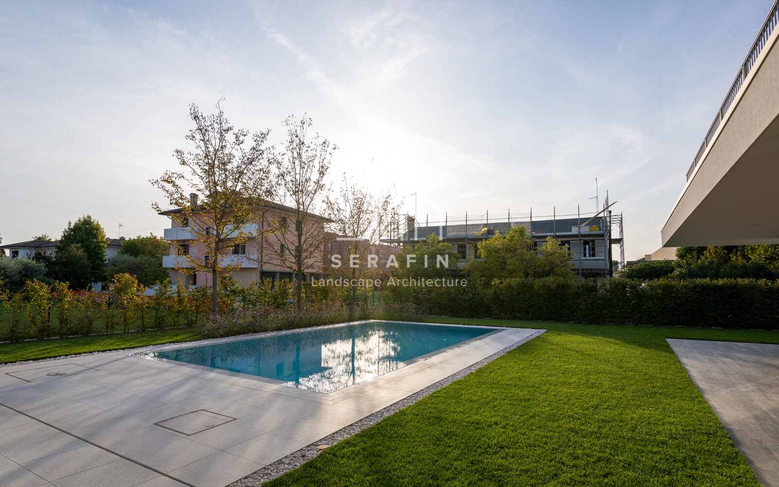 private residential garden project with swimming pool in Treviso - 1