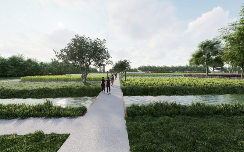 immagine del masterplan di progetto di un nuovo parco a venezia - 1