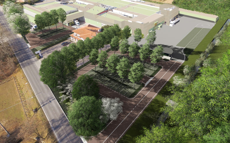 road photos and wooded car parks for businesses and retail outlets