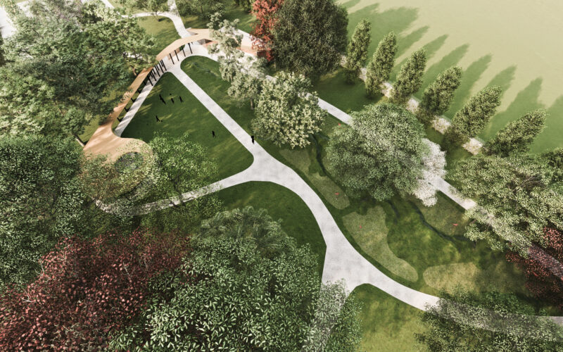 immagine progetto paesaggistico di riqualificazione di un parco in Veneto
