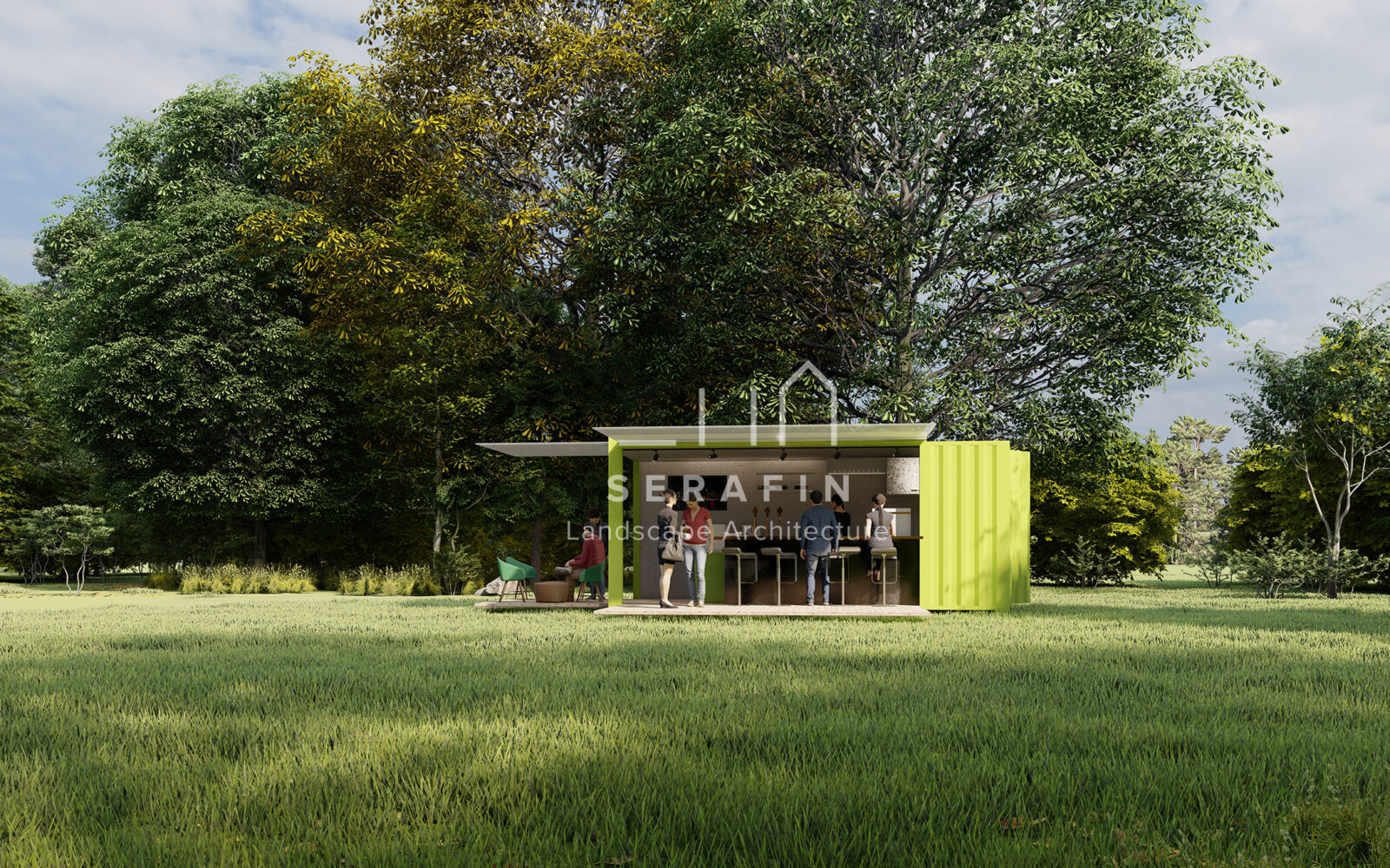 immagine progetto di un container bar - 1