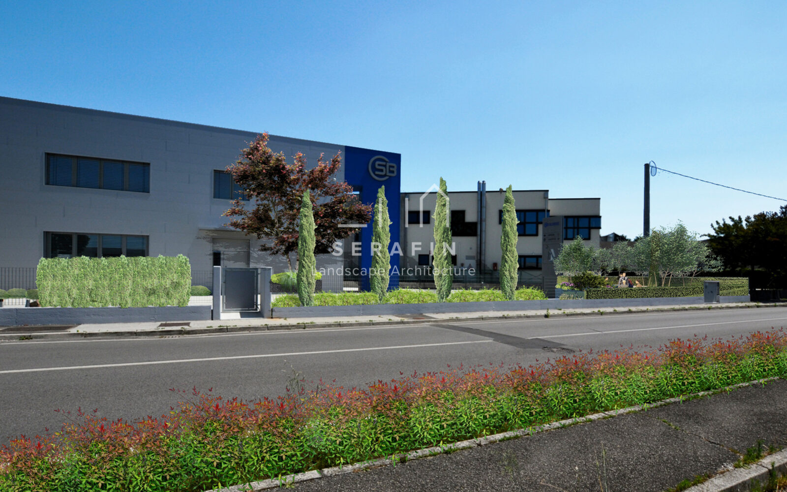progetto giardino aziendale a Piombino Dese - 1