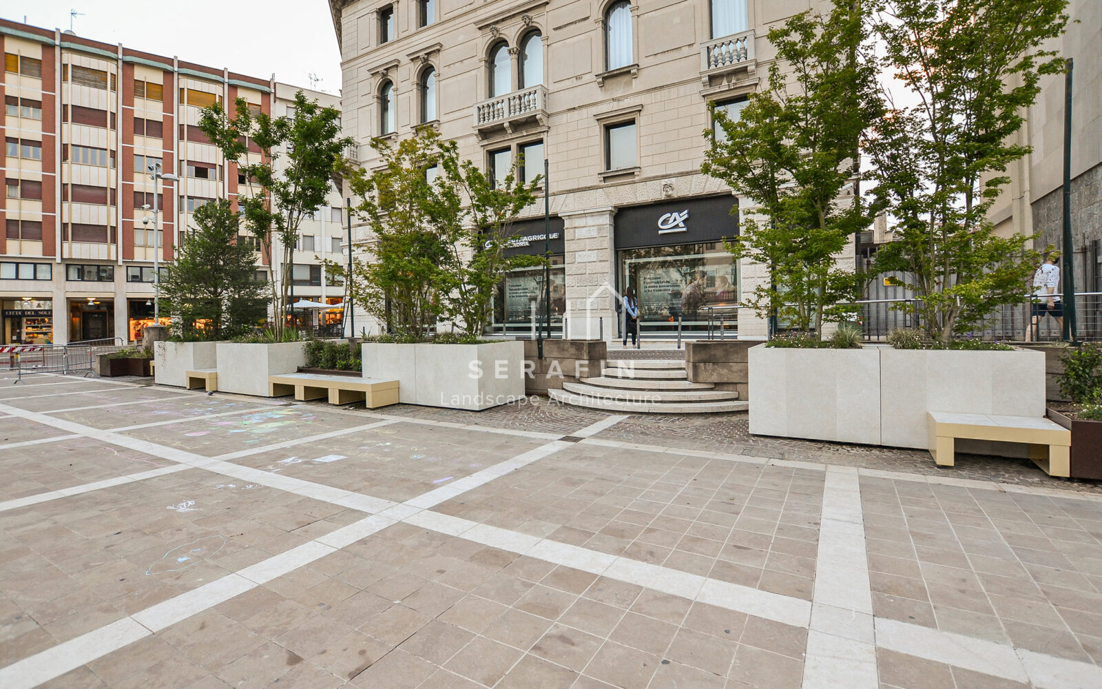 progetto paesaggistico piazza XX Settembre a Pordenone - 4