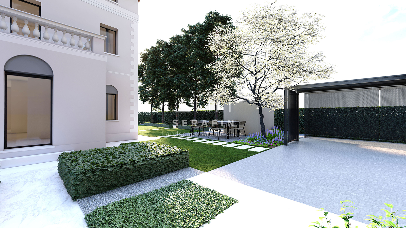 design and creation of a luxury garden in Mogliano Veneto - 10