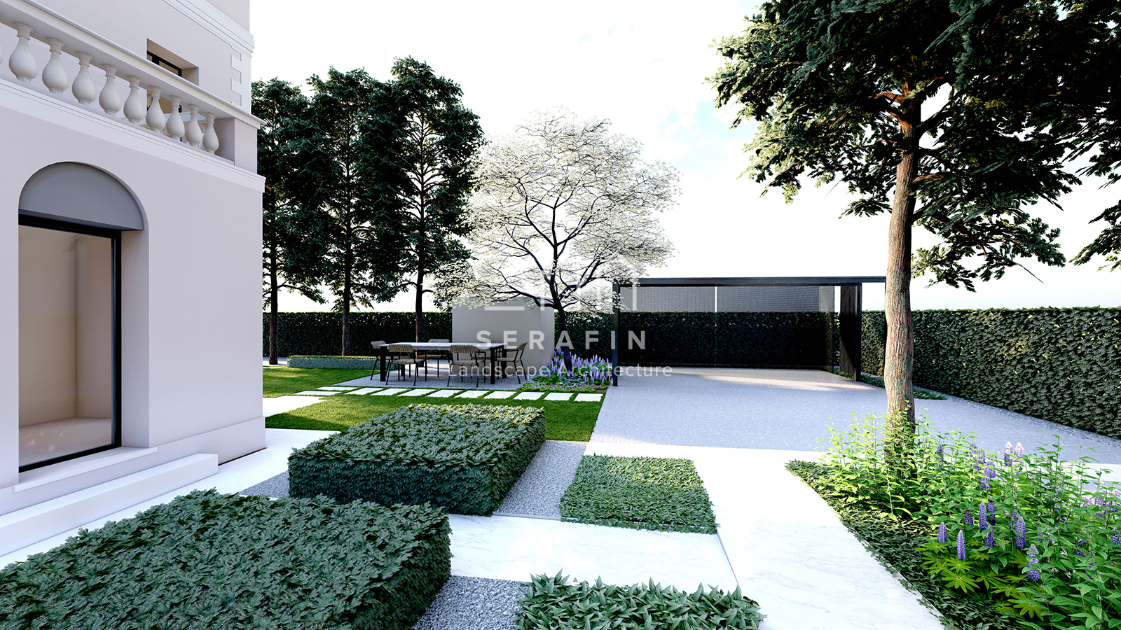 design and creation of a luxury garden in Mogliano Veneto - 11
