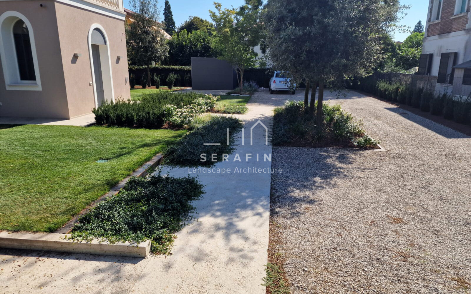 design and creation of a luxury garden in Mogliano Veneto