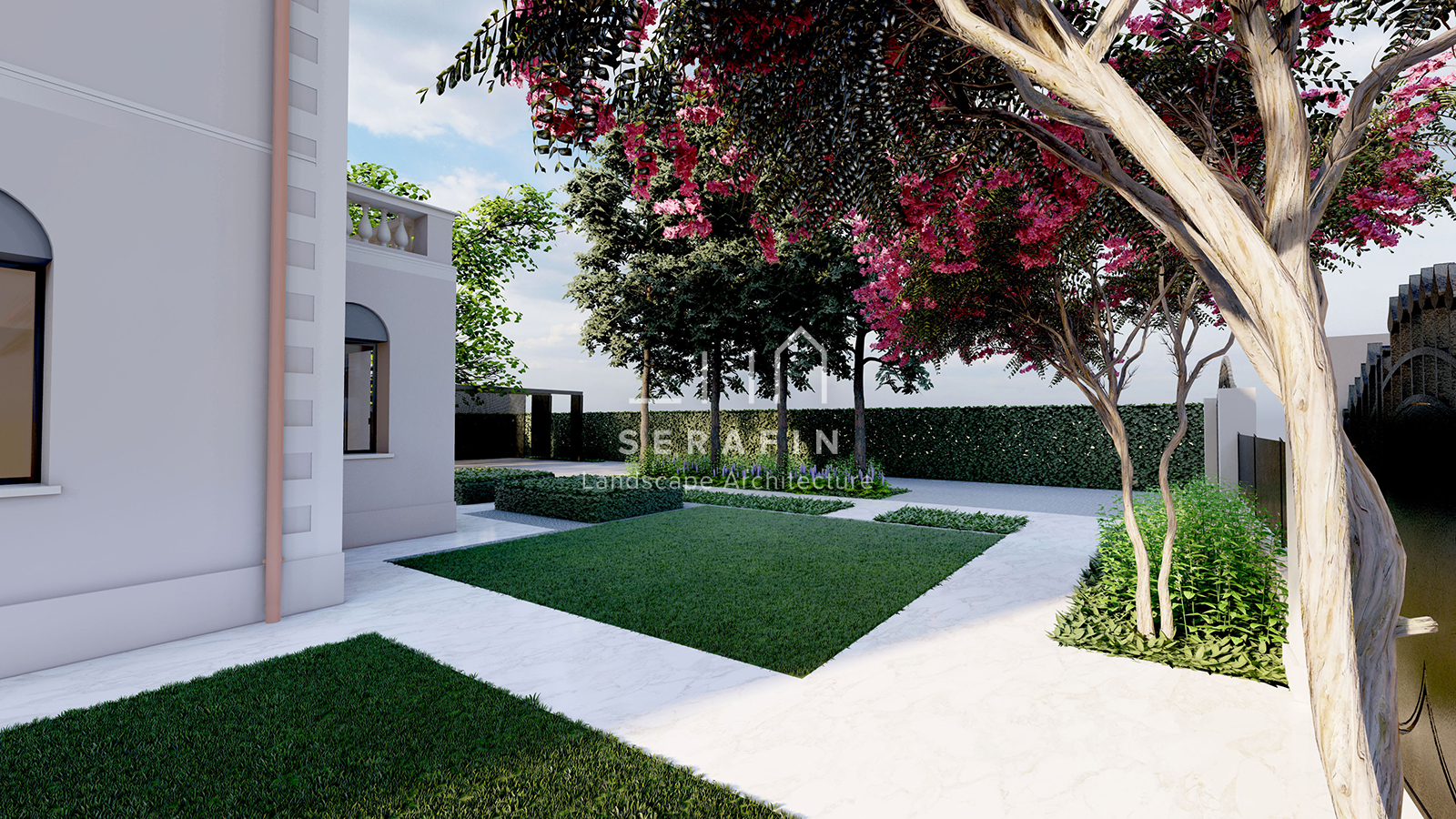 design and creation of a luxury garden in Mogliano Veneto - 2