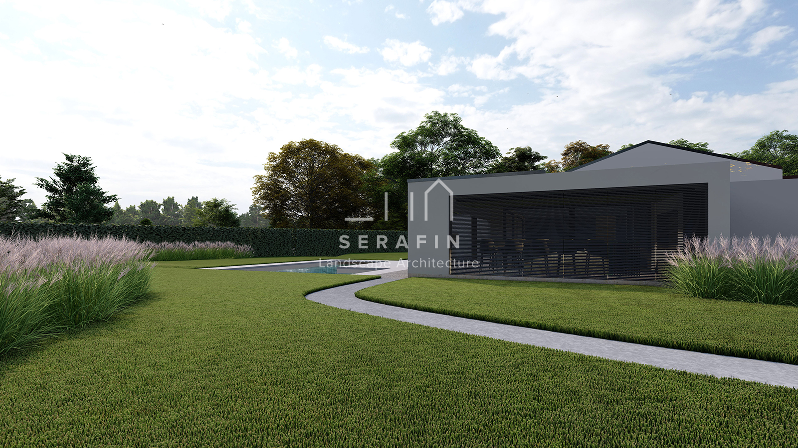 progettazione e realizzazione giardino di lusso ad Asolo - 1