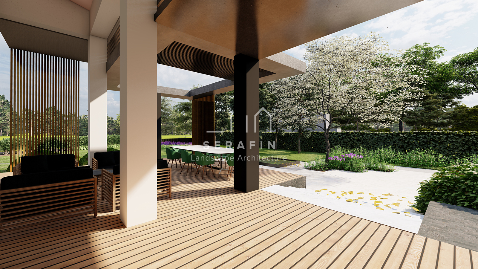 design and construction of luxury garden in San Biagio di Callalta - 3