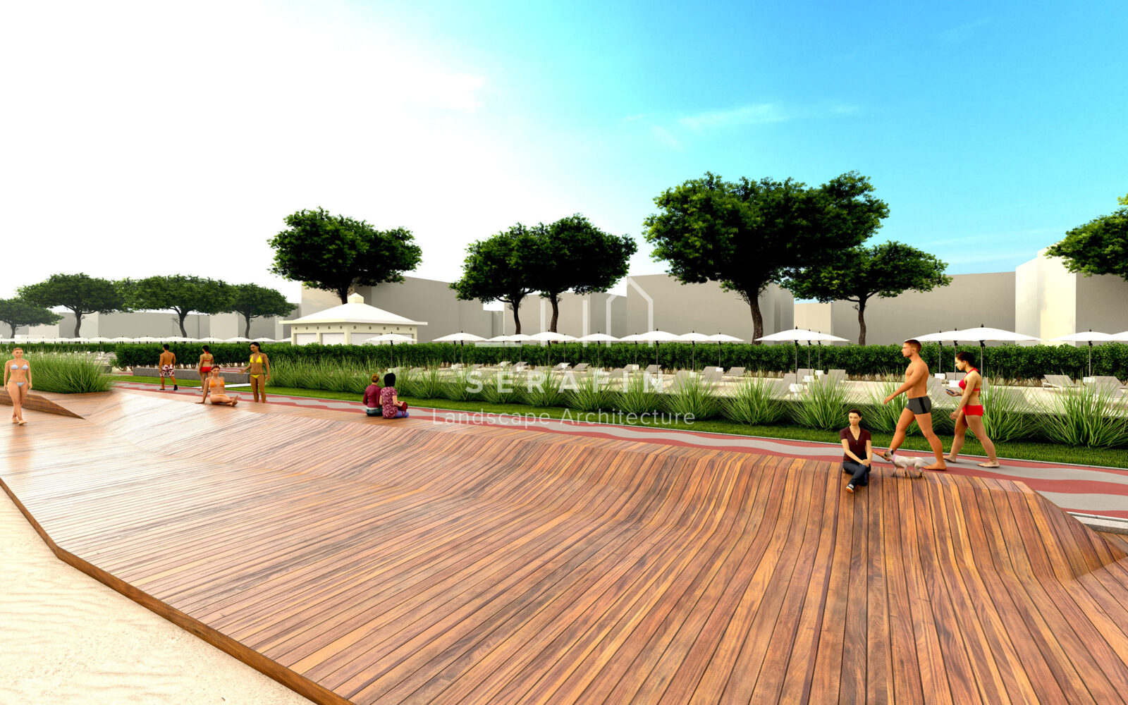landscape project for the redevelopment of the Jesolo seafront
