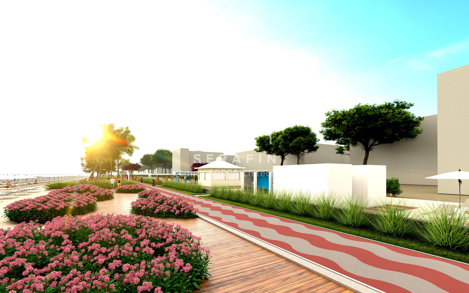 landscape project for the redevelopment of the Jesolo seafront