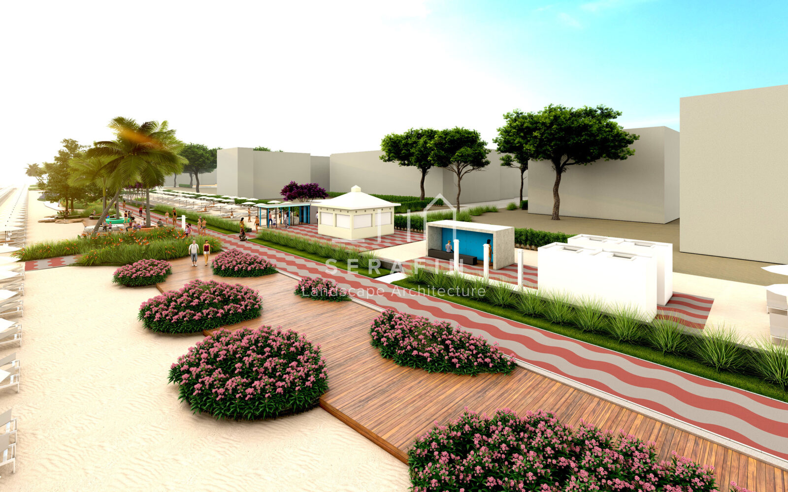 landscape project for the redevelopment of the Jesolo seafront
