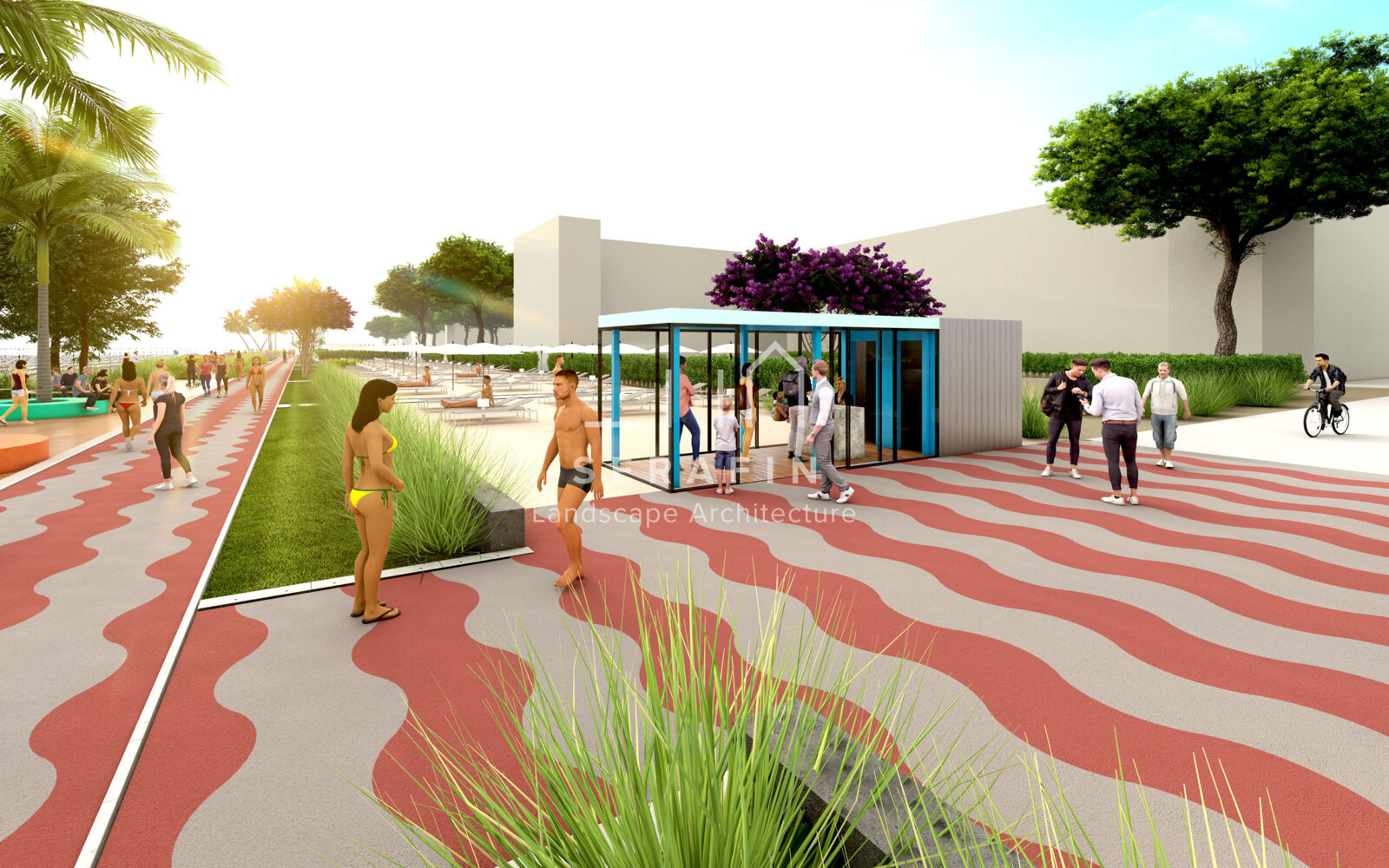 landscape project for the redevelopment of the Jesolo seafront