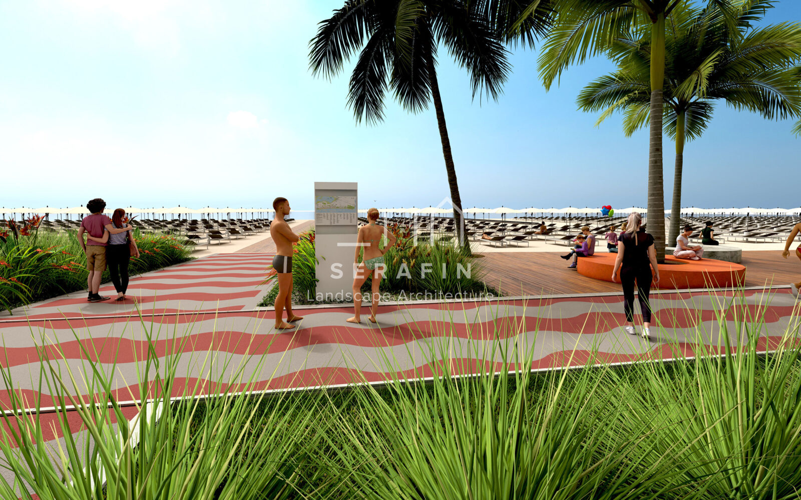 landscape project for the redevelopment of the Jesolo seafront