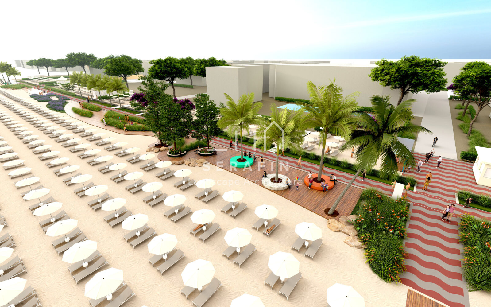 landscape project for the redevelopment of the Jesolo seafront