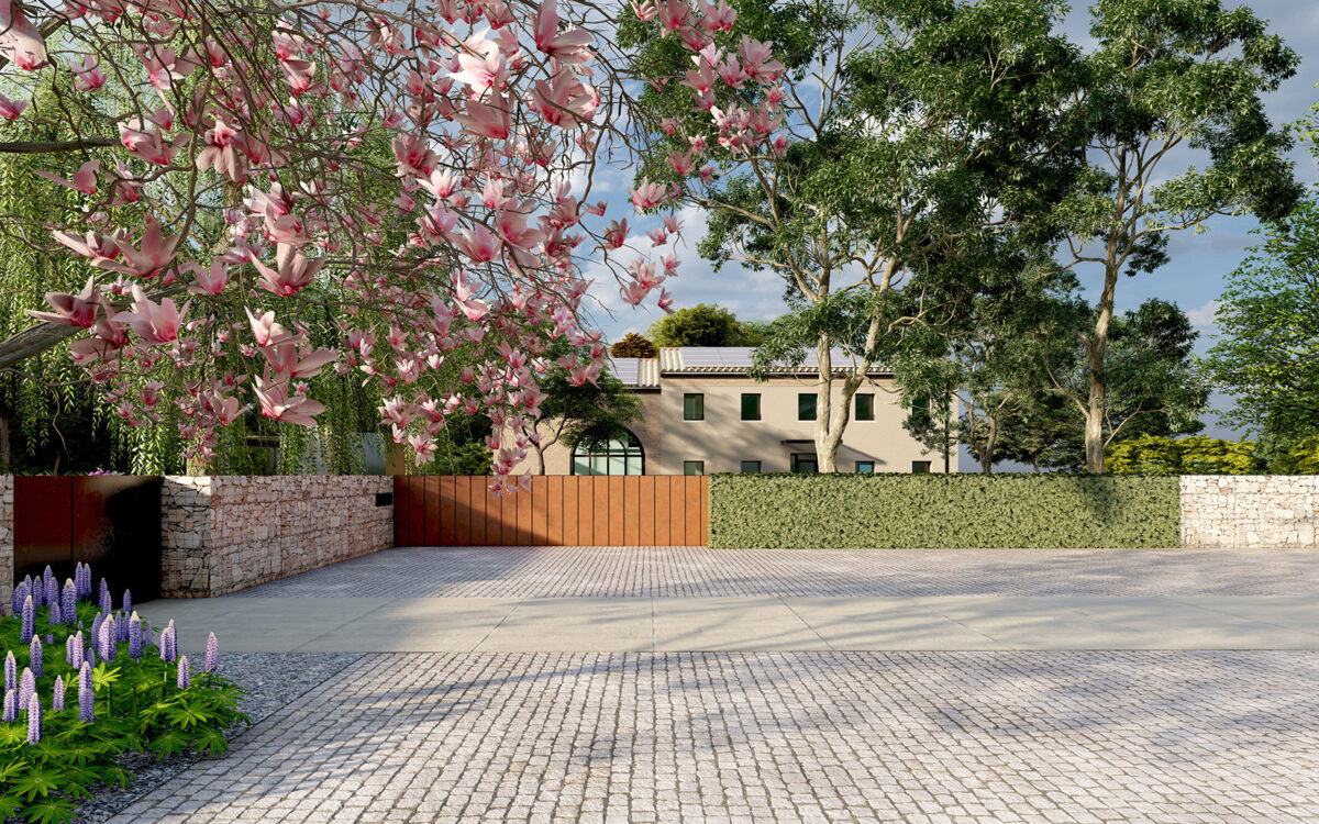 progetto di un giardino di lusso a Castelfranco Veneto