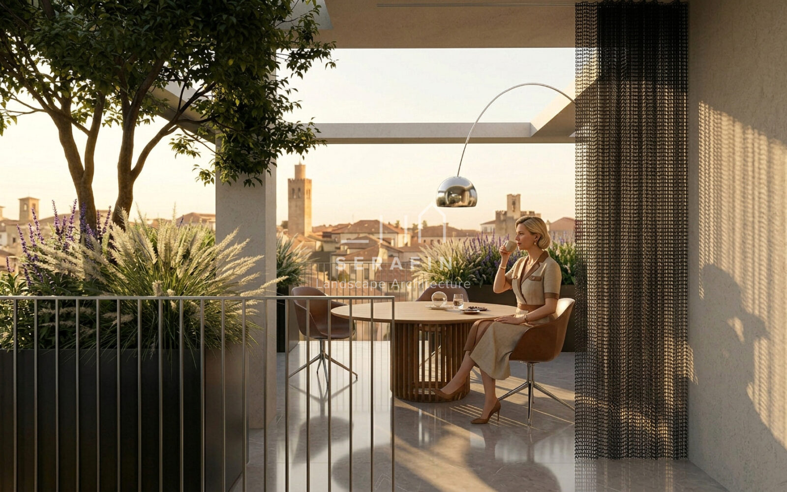 immagine progetto di terrazzi privati in un centro storico veneto
