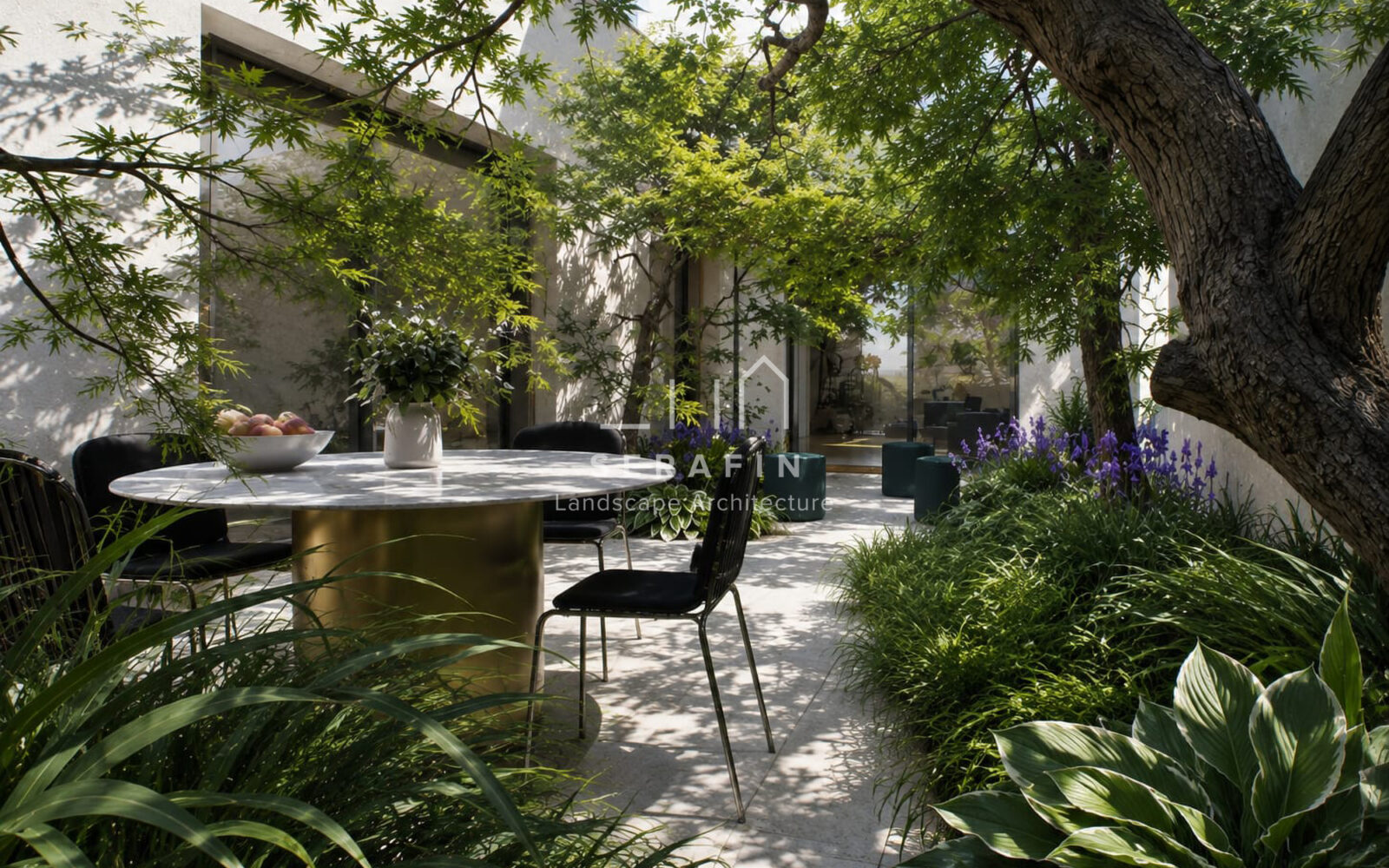 immagine di un progetto di un giardino su un terrazzo in centro a Treviso - 2